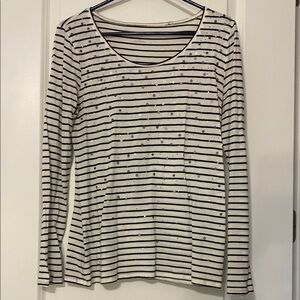 Striped Sequin Women's Top Super fun top!